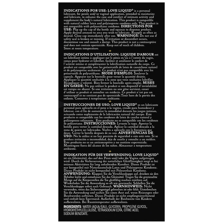 Kama Sutra Love Liquid Classic Water Based Lube