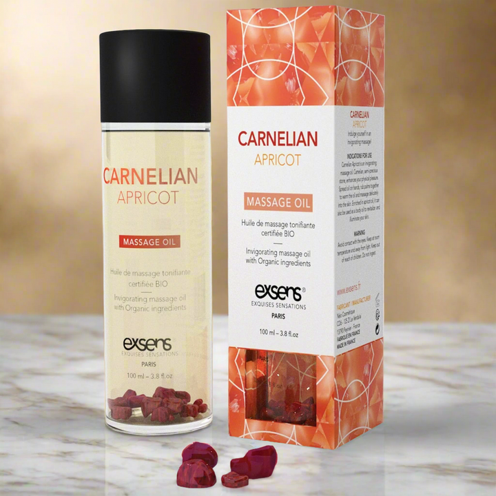 Exsens Of Paris Organic Massage Oil With Stones