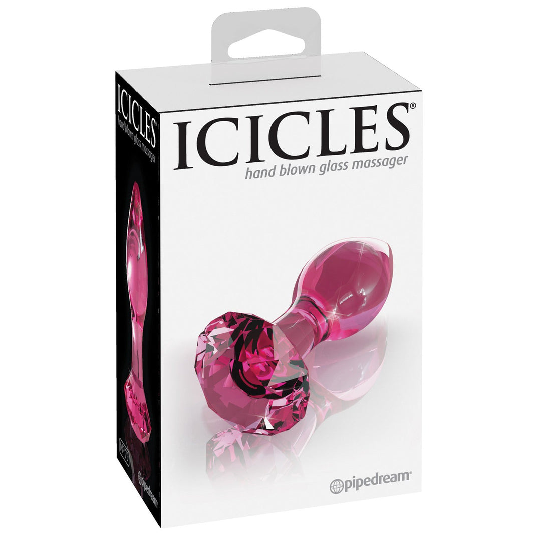 Icicles No. 79 Hand Blown Glass Diamond Butt Plug
