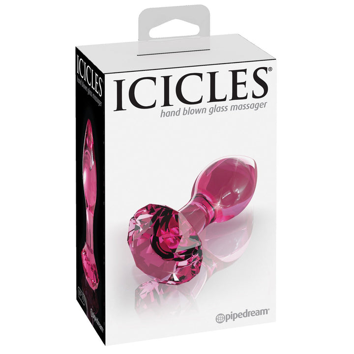 Icicles No. 79 Hand Blown Glass Diamond Butt Plug