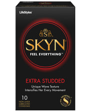 Lifestyles Skyn's Extra Studded Condom - Box Of 10