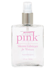 Pink Silicone Lube - 4 Oz Glass Bottle