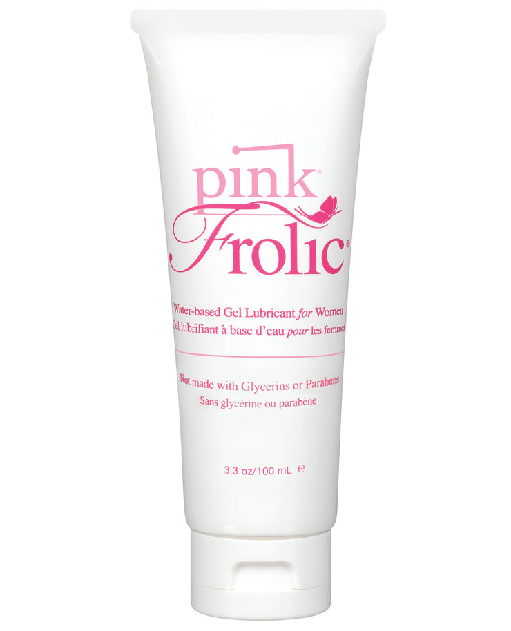 Pink Frolic Gel Lubricant - 3.3 Oz Flip Top Tube