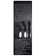 Adam & Eve Silicone Warming Prostate Massager - Black