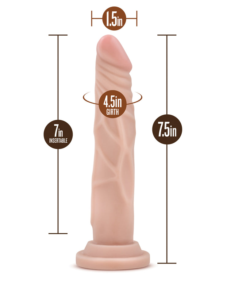 Blush Willy's 7.5" Silicone Dildo & Suction Cup - Vanilla