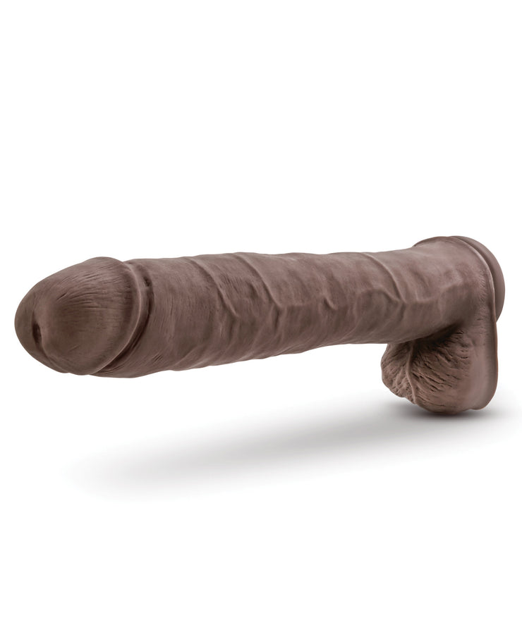 Blush Au Naturel Daddy 14" Sensa Feel Dual Density Dong W-suction Cup - Chocolate