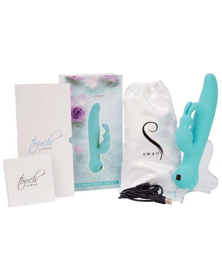 Touch By Swan Duo Rabbit Vibrator - Teal