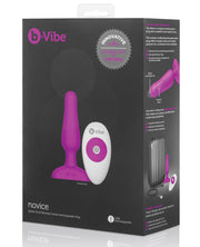 B-vibe Remote Novice Plug - Fuchsia