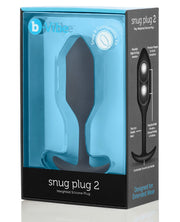 B-vibe Weighted Snug Plug 2 - .114 G Black