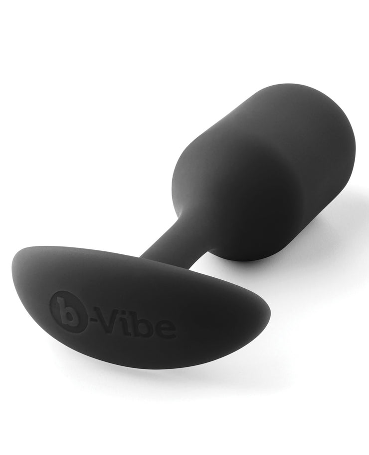 B-vibe Weighted Snug Plug 2 - .114 G Black