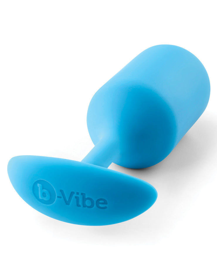 B-vibe Weighted Snug Plug 3 - .180 G Teal