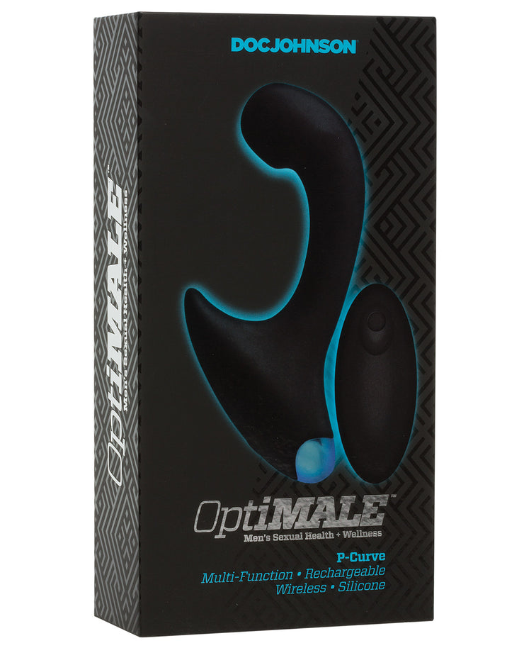 Optimale Vibrating P Massager W-wireless Remote - Black