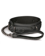 Easy Toys Fetish Collar W-leash - Black