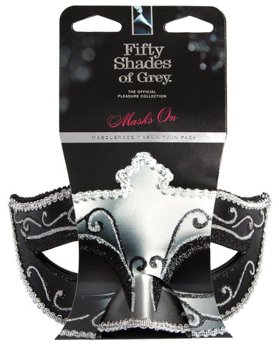 Fifty Shades Of Grey Masquerade Masks Twin Pack