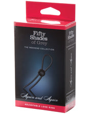 Fifty Shades Of Grey Again & Again Adjustable Love Ring