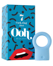 Ooh By Je Joue Mini Cock Ring (motor Sold Separately Jjmmo-wh) - Blue