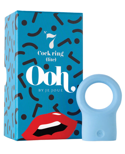 Ooh By Je Joue Mini Cock Ring (motor Sold Separately Jjmmo-wh) - Blue