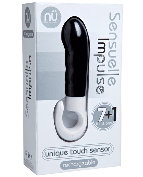 Sensuelle Impulse Rechargeable Slimline Vibrator - Black