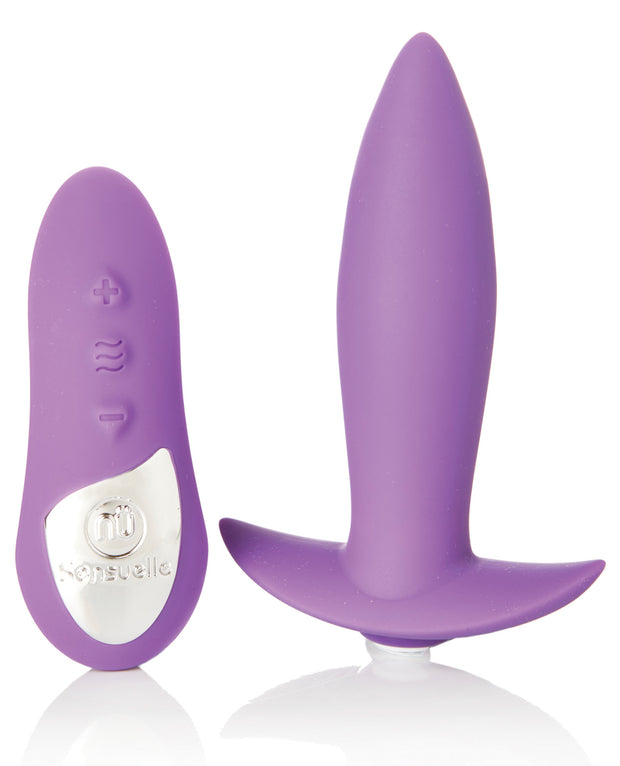 Sensuelle Remote Control Rechargeable Mini Plug - Purple