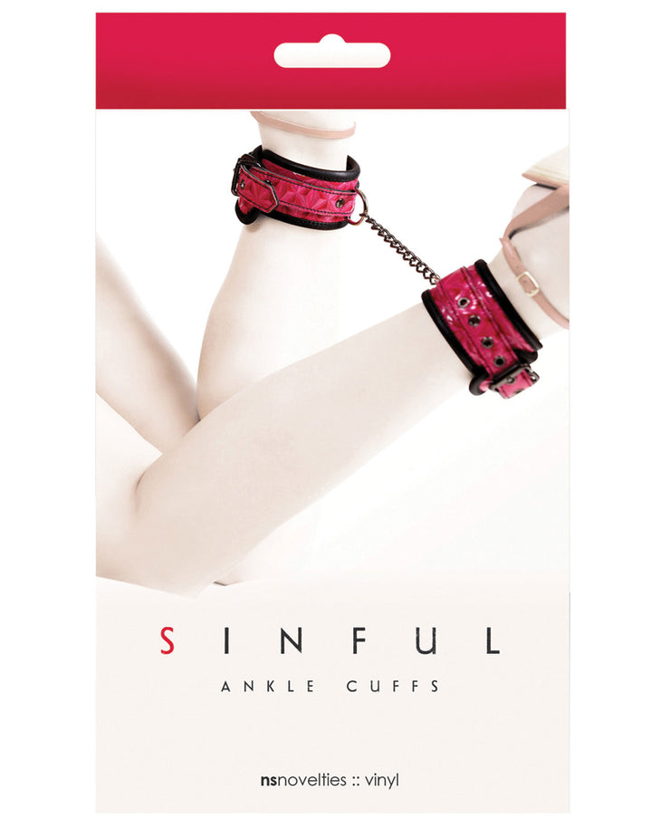 Sinful Ankle Cuffs - Pink