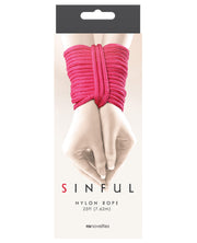 Sinful 25' Nylon Rope - Pink