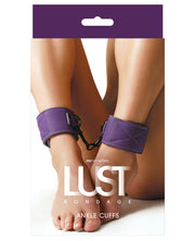 Lust Bondage Ankle Cuffs - Purple