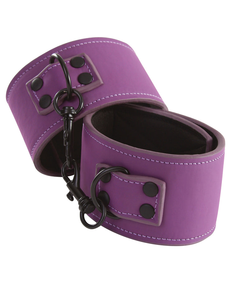 Lust Bondage Ankle Cuffs - Purple