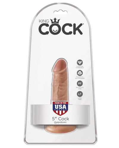 King Cock 5" Cock - Tan