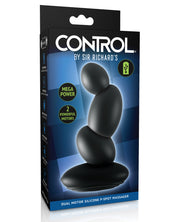 Sir Richards Control Dual Motor Silicone P-spot Massager - Black