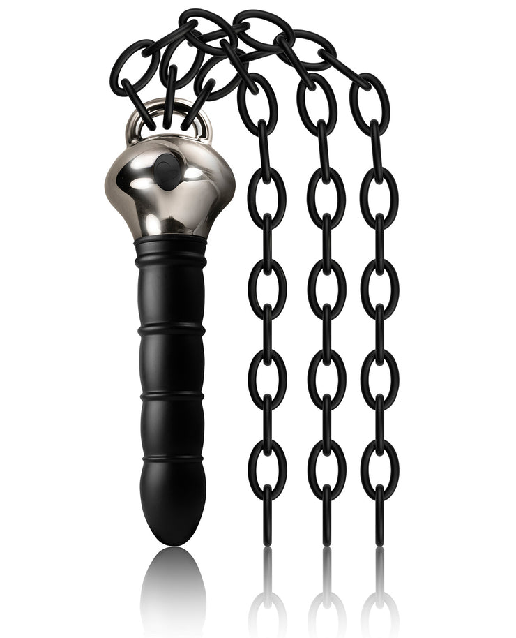 Lust Linx Deliver Silicone Flail - 10 Speed Black