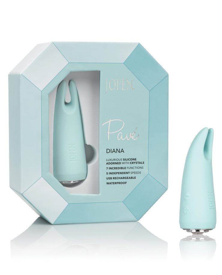 Pave Compact Dual Teaser Massager W-crystal - Diana