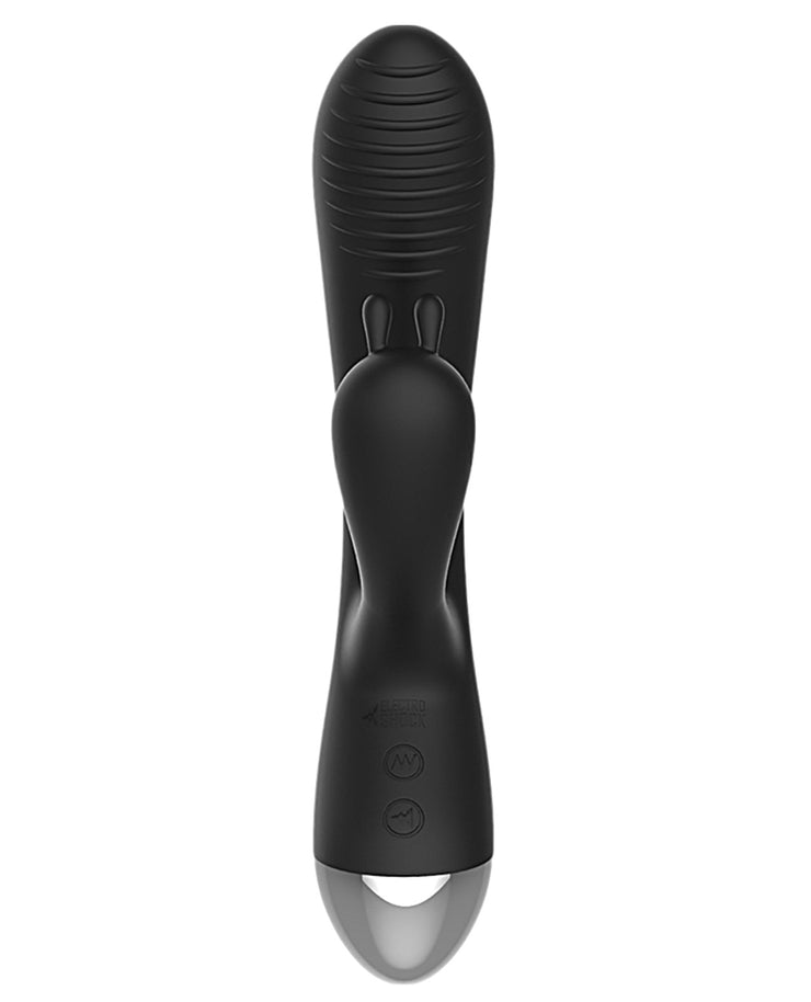 Shots Electroshock E-stimulation Rabbit Vibrator - Black