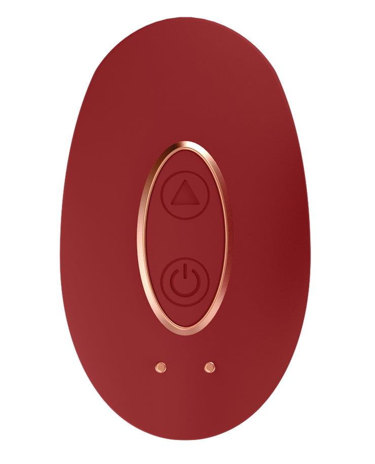 Shots Elegance Precious Mini Rechargeable Clitoral Stimulator - 10 Function Red