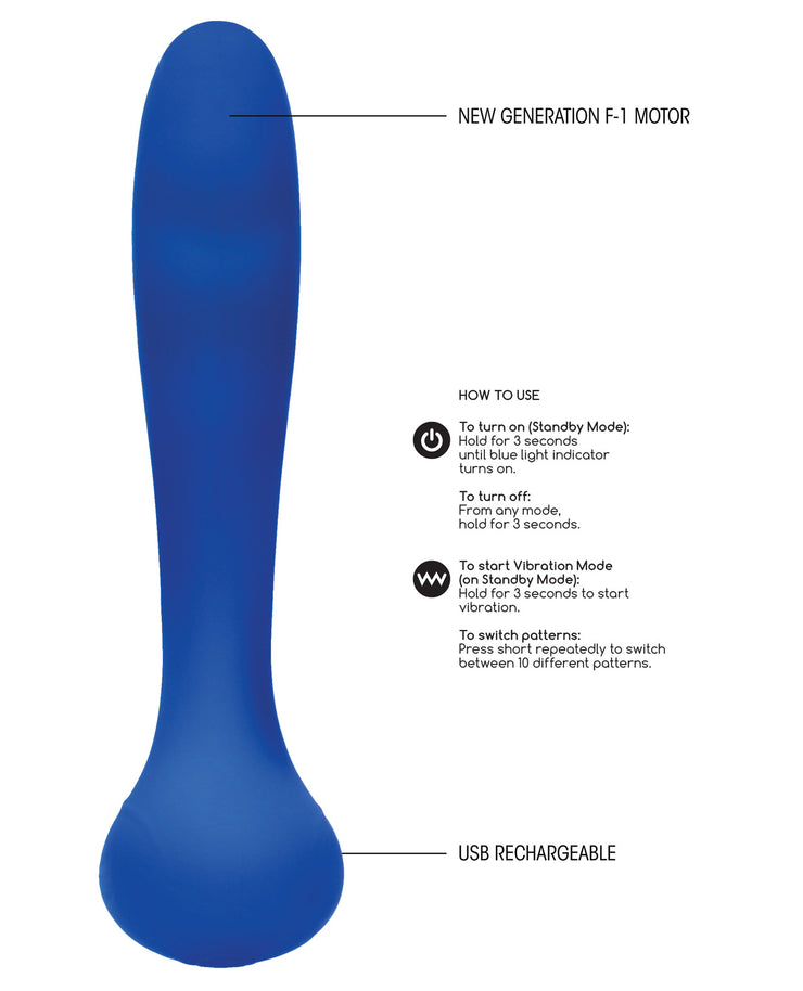 Shots Elegance Rechargeable G-spot - Blue