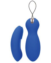 Shots Elegance Dual Vibrating Keagle Balls & Remote - Blue