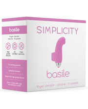 Shots Simplicity Basile Finger Vibrator - 10 Speed Pink