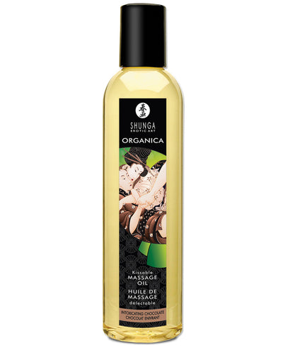 Shunga Organica Kissable Massage Oil - 8 Oz Intoxicating Chocolate