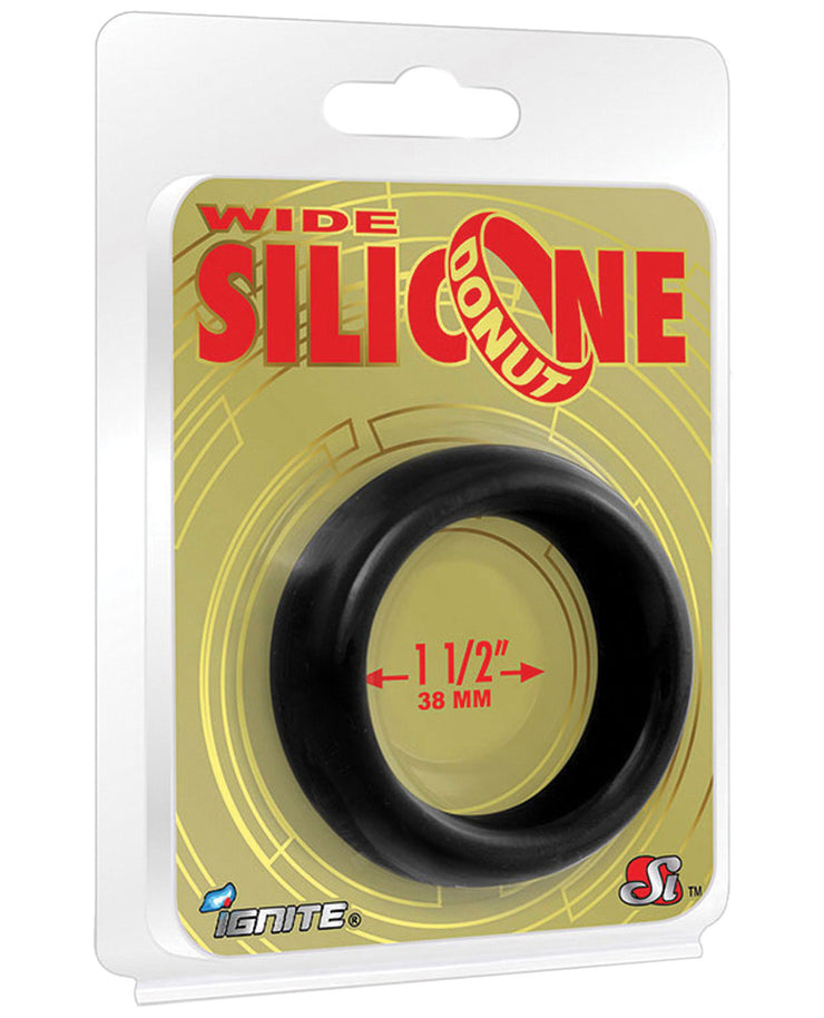 Ignite Wide 1.5" Silicone Donut - Black