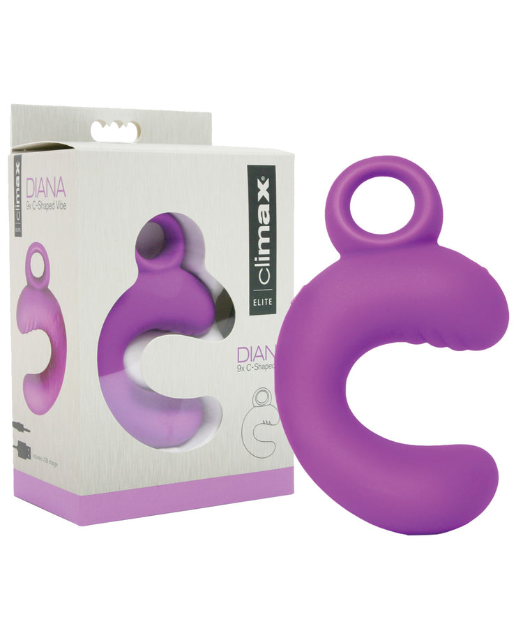 Climax Elite Diana C Shaped Vibe - Purple