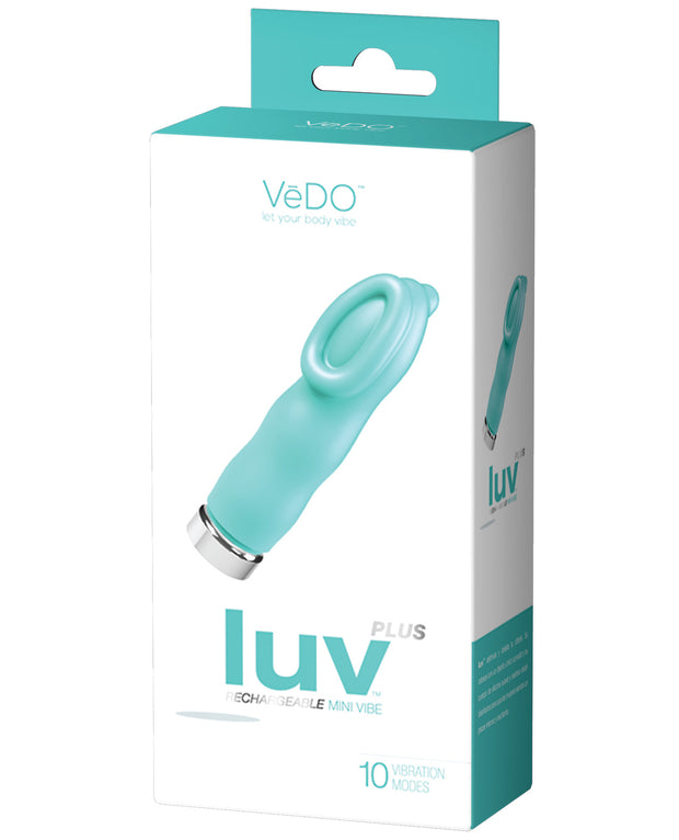 Vedo Luv Plus Rechargeable Vibe - Tease Me Turquoise