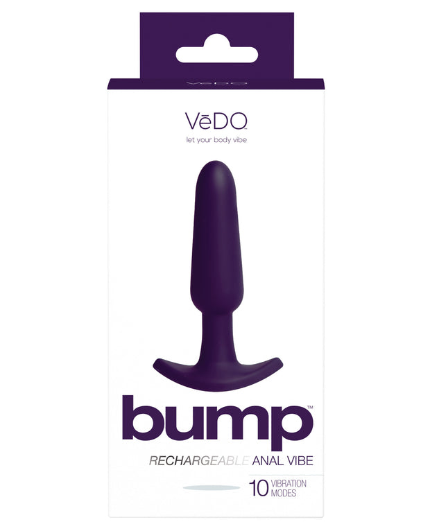 Vedo Bump Rechargeable Anal Vibe - Deep Purple