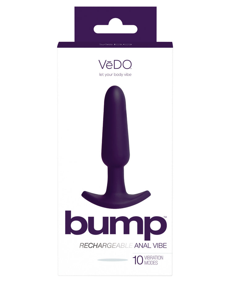 Vedo Bump Rechargeable Anal Vibe - Deep Purple