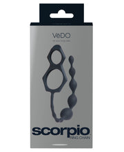 Vedo Scorpio C Ring & Anal Chain - Just Black