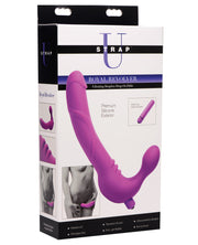 Strap U Royal Revolver Vibrating Strapless Silicone Strap On Dildo